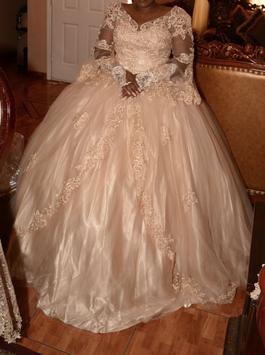 Nude Size 12 Ball gown on Queenly