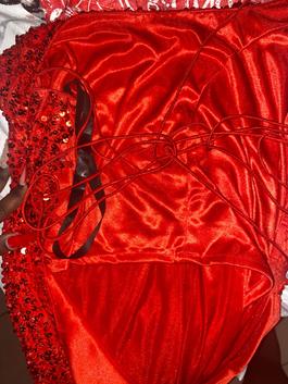 Primavera Red Size 20 Floor Length Sequin Military Mermaid Dress on Queenly