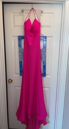 Sherri Hill Pink Size 4 Floor Length Spaghetti Strap Straight Dress on Queenly