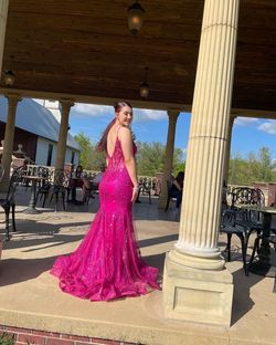Jovani Pink Size 8 50 Off Jewelled Pageant Mermaid Dress on Queenly