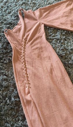 micheal costello X Revolve Pink Size 0 Floor Length Side slit Dress on Queenly