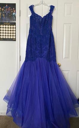 MoriLee Royal Blue Size 22 Mermaid Dress on Queenly