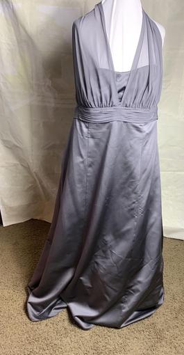 David's Bridal Silver Size 24 Floor Length Military A-line Dress on Queenly