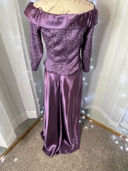 Alex Purple Size 10 Midi Military $300 Cocktail Dress on Queenly