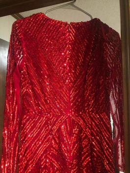 Gianni Bini Red Size 4 Shiny $300 Cocktail Dress on Queenly
