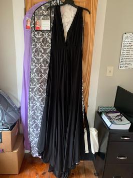 Jovani Black Size 8 Winter Formal Sorority Formal Jersey Mermaid Dress on Queenly