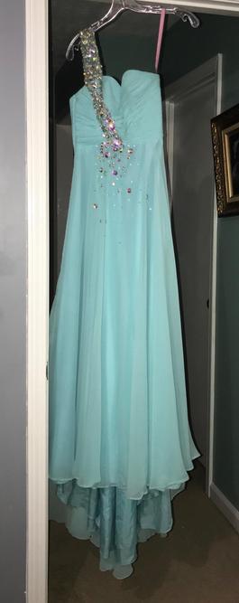 Blush Prom Blue Size 0 Military Blush Straight Dress on Queenly