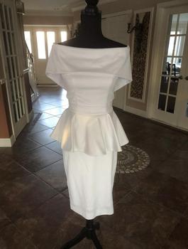 Fernando Wong White Size 6 Bachelorette Midi Cocktail Dress on Queenly