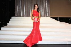 Sherri Hill Bright Red Size 4 Two Piece Prom Mermaid Dress on Queenly
