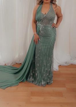 Green Size 12 Mermaid Dress on Queenly