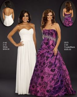 Style 2070 Wow Prom Purple Size 10 Floor Length Tall Height Mermaid Dress on Queenly