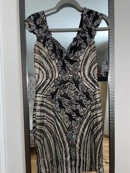 Jovani Multicolor Size 0 Midi $300 Fitted Cocktail Dress on Queenly