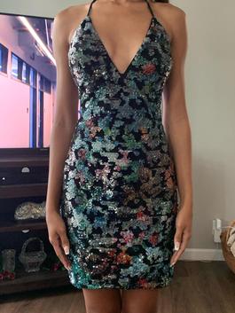 Jovani Multicolor Size 0 Cut Out $300 50 Off Cocktail Dress on Queenly