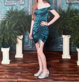 B. Darlin Green Size 0 Floor Length Side slit Dress on Queenly