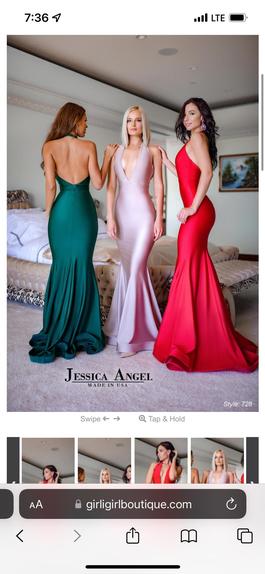 Jessica Angel Pink Size 0 Halter Fitted Sorority Formal Straight Dress on Queenly