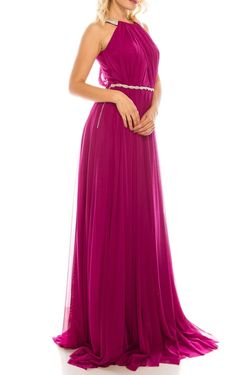 Odrella Pink Size 6 Floor Length Padded Sequin Straight Dress on Queenly