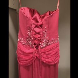 Flirt Pink Size 6 Black Tie Sweetheart Prom Floor Length Straight Dress on Queenly