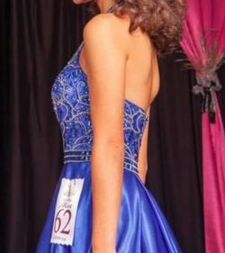 Sherri Hill Blue Size 2 Floor Length Free Shipping Ball gown on Queenly