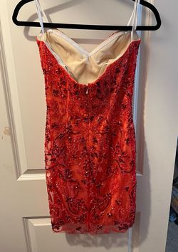 Mon Cheri Red Size 6 Homecoming Cocktail Dress on Queenly