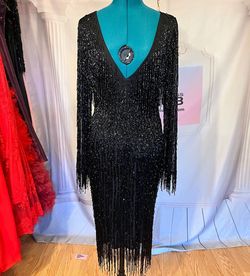 Unique Dress Clu Black Size 10 50 Off Sheer Cocktail Dress on Queenly