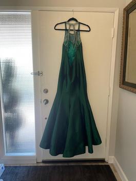 Mac Duggal Green Size 4 Military Mermaid Dress on Queenly
