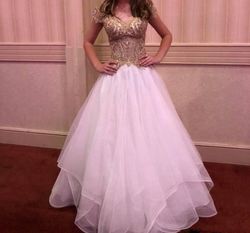 Sherri Hill White Size 00 Short Height 50 Off Ball gown on Queenly
