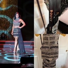 Jovani Black Size 8 Homecoming Fun Fashion Two Piece $300 Beaded Top Cocktail Dress on Queenly