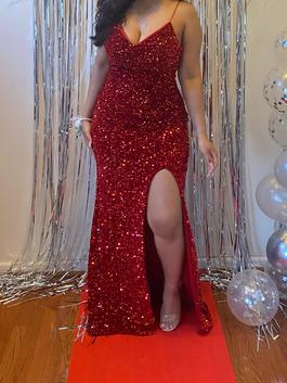 berlinnova Red Size 8 $300 Side slit Dress on Queenly