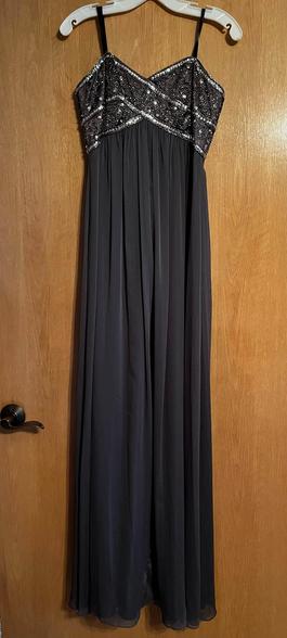 David's Bridal Silver Size 4 Grey A-line Dress on Queenly