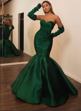 Minna Fashion Green Size 2 Tall Height Floor Length Ball gown on Queenly