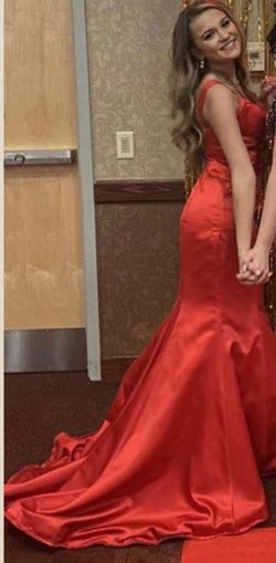 Sherri Hill Red Size 2 70 Off Pageant Appearance Prom Mermaid Dress on Queenly