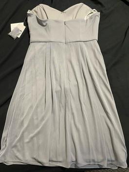 David's Bridal Silver Size 8 Military Straight Dress on Queenly