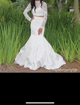 Sherri Hill White Size 2 High Low Mermaid Dress on Queenly