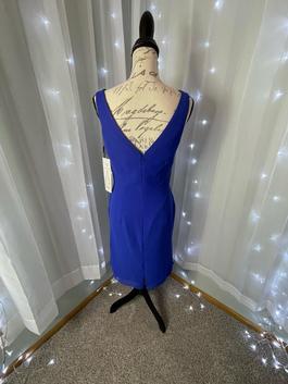 Bill Levroff Blue Size 8 Midi $300 Interview Cocktail Dress on Queenly