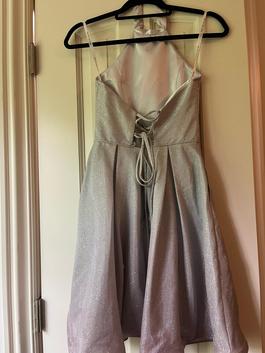 Rachel Allan Silver Size 0 Girls Size Corset A-line Dress on Queenly
