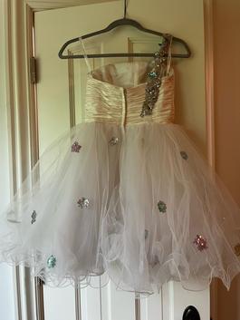 Sherri Hill White Size 0 Sorority Formal $300 Midi A-line Dress on Queenly
