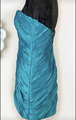 MacDuggal Couture Blue Size 6 Turquoise Euphoria Cocktail Dress on Queenly