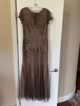 Adrianna Papello Silver Size 12 Military Straight Dress on Queenly
