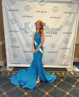 Jovani Blue Size 2 Floor Length Mermaid Dress on Queenly