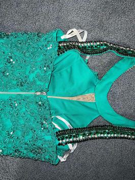 Sherri Hill Green Size 6 Beaded Top Backless Homecoming Cocktail Dress on Queenly