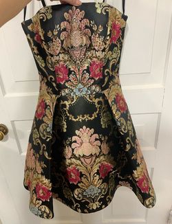Jovani Multicolor Size 2 $300 Strapless Cocktail Dress on Queenly