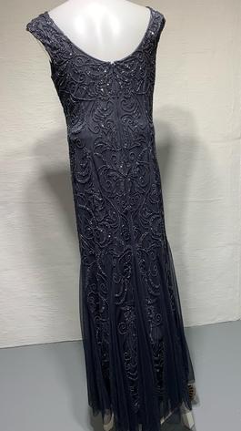 Adrianna Papell Silver Size 16 $300 Military Straight Dress on Queenly