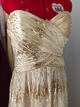 Roberta Gold Size 12 Sequin Ball gown on Queenly