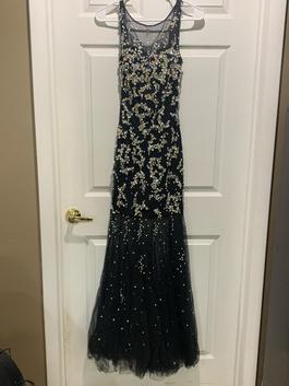 Jovani Black Size 00 $300 Straight Dress on Queenly