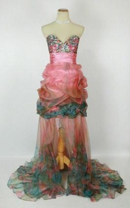 Jovani Multicolor Size 4 Sweetheart 50 Off Train Dress on Queenly
