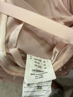 MoriLee Pink Size 16 Rose Gold Mermaid Dress on Queenly