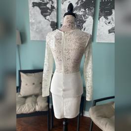 Windsor White Size 0 $300 Sheer Bachelorette Cocktail Dress on Queenly