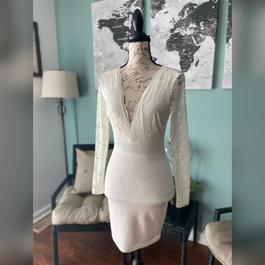 Windsor White Size 0 $300 Sheer Bachelorette Cocktail Dress on Queenly