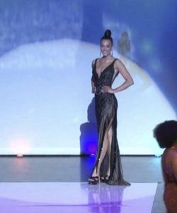 Johnathan Kayne Black Tie Size 0 Floor Length Side slit Dress on Queenly