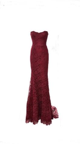 Dolce Fabbana Red Size 6 Floor Length Sweetheart 50 Off Train Dress on Queenly